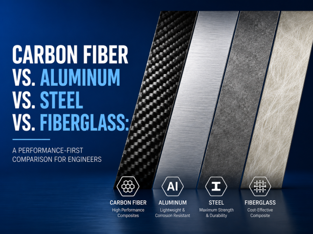 Carbon Fiber vs. Aluminum vs. Steel vs. Fiberglass: A Performance-First Comparison for Engineers